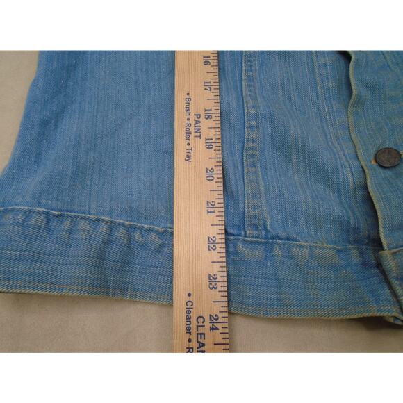 Vtg Chevrolet Chevy Cheyenne Pickup Truck Jean Denim Jacket Horizon Mens XL 46 - Picture 10 of 16